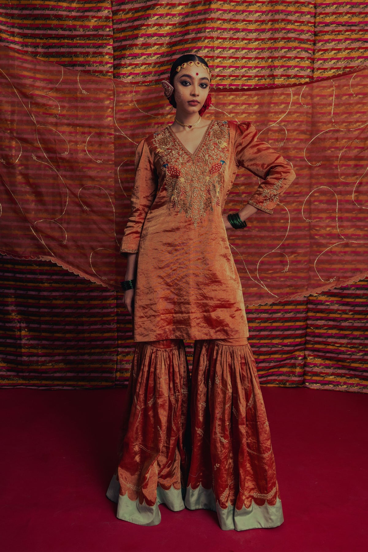 Noor Sharara Odhni Set