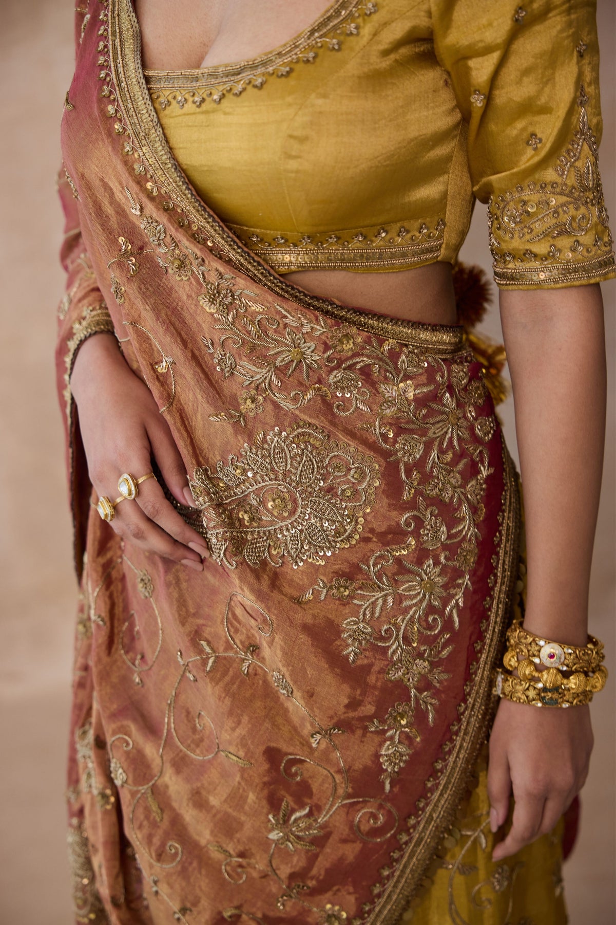 Heer Multicolor Saree Set