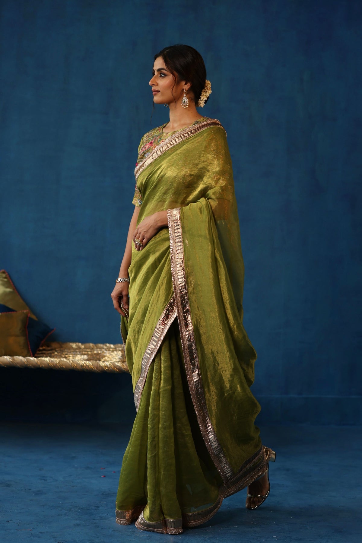 Pista Green Sharbat Saree