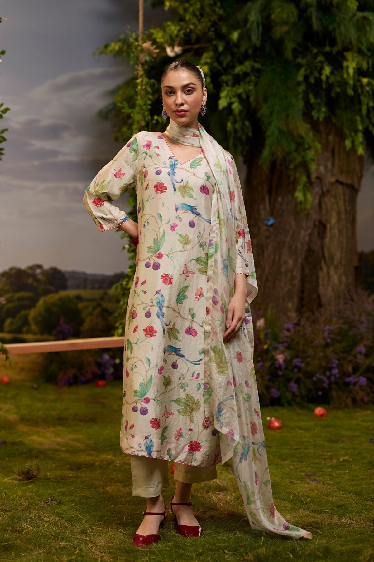 Fig n Fable Ivory Kurta Set