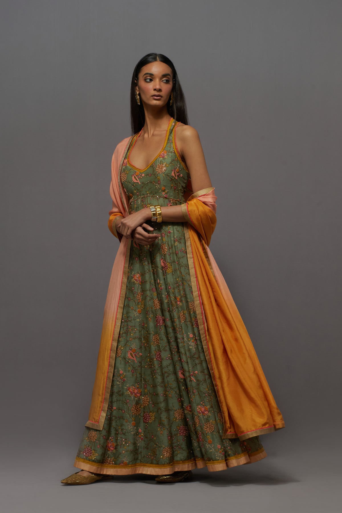 Green Kalidaar Set