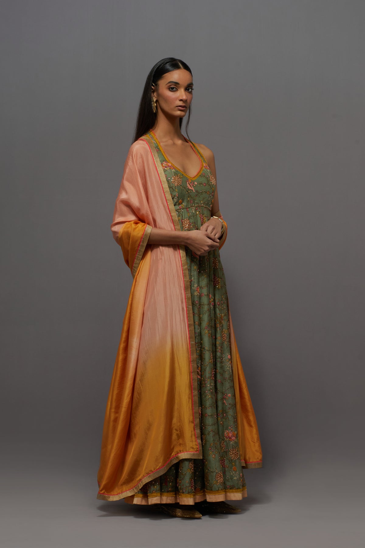 Green Kalidaar Set