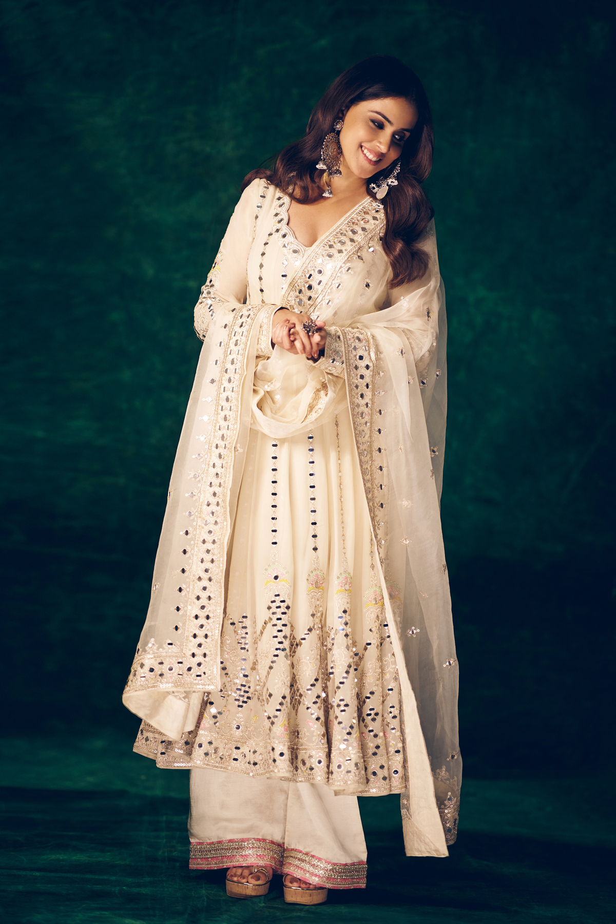 Genelia in Cheshtha Anarkali Set