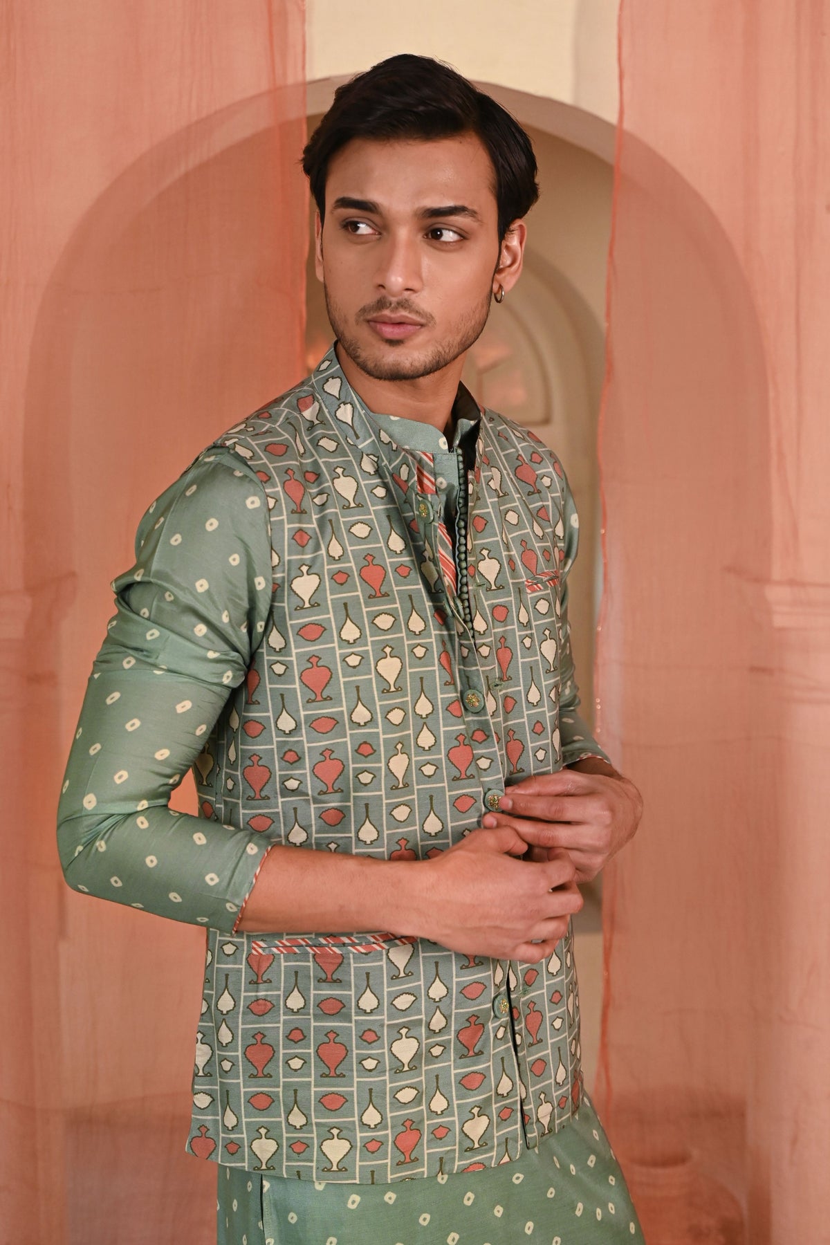 Sawai Nehru Jacket Set