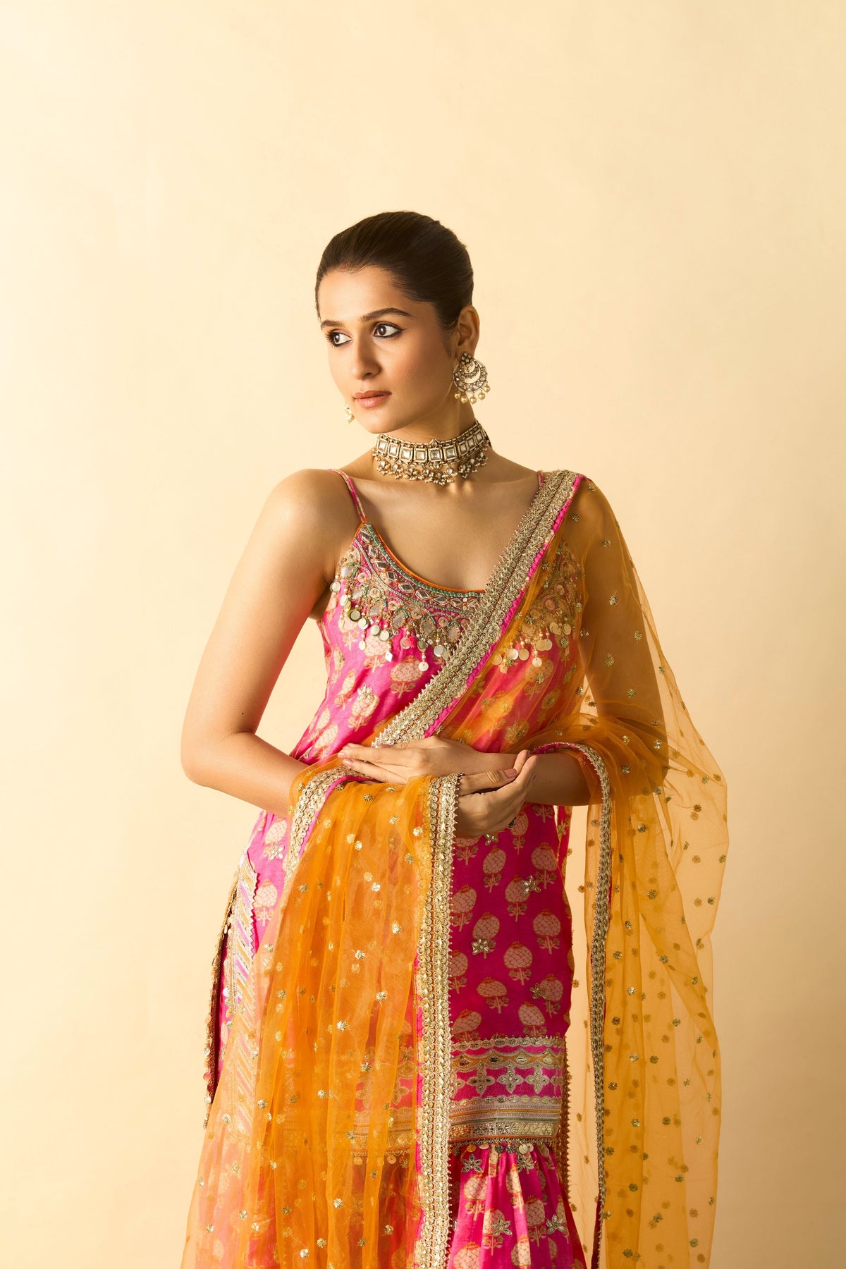 Ravina Pink Sharara Set