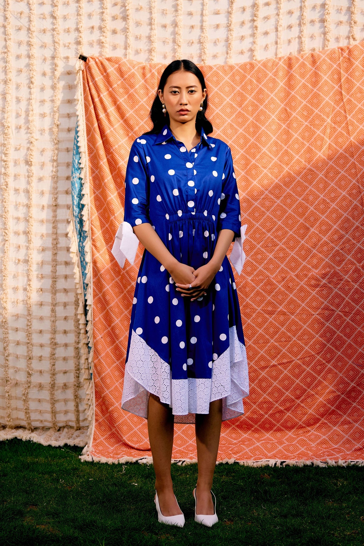 Polka Comfort Shirt Dress