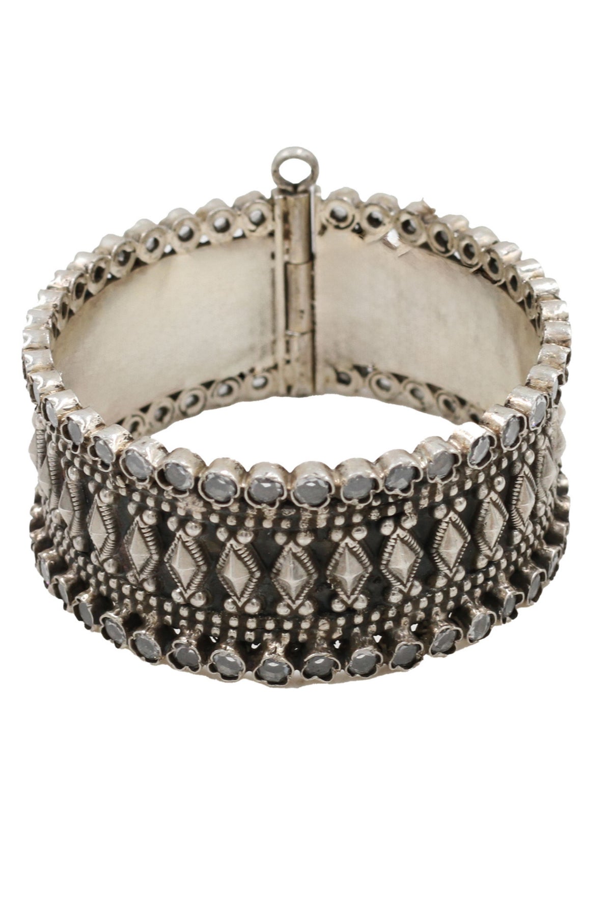 Radiant Splendor Handcrafted Silver Bangle