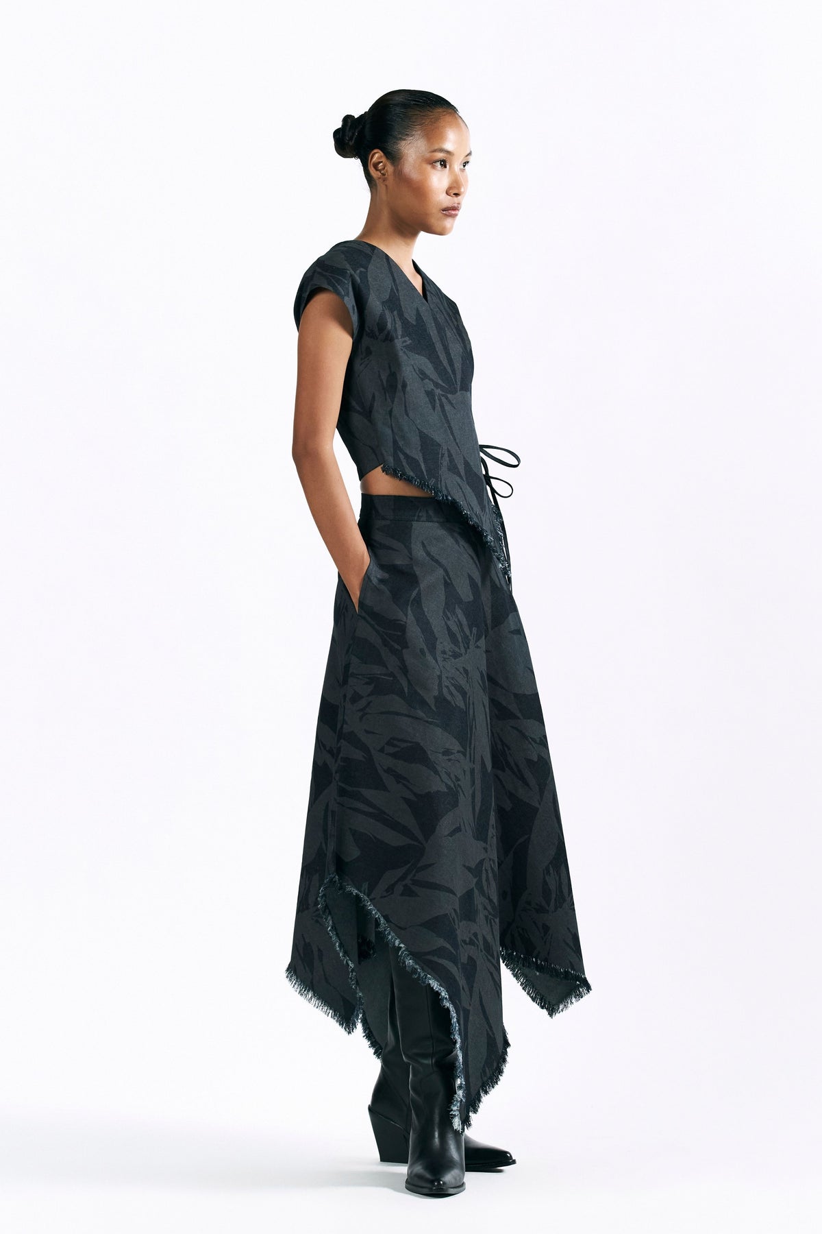 Etched Blossom Skirt
