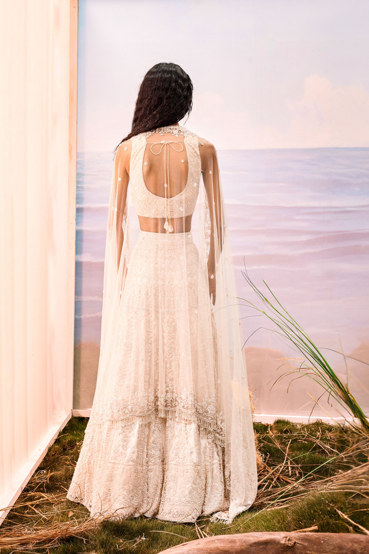 Ivory Lehenga Set