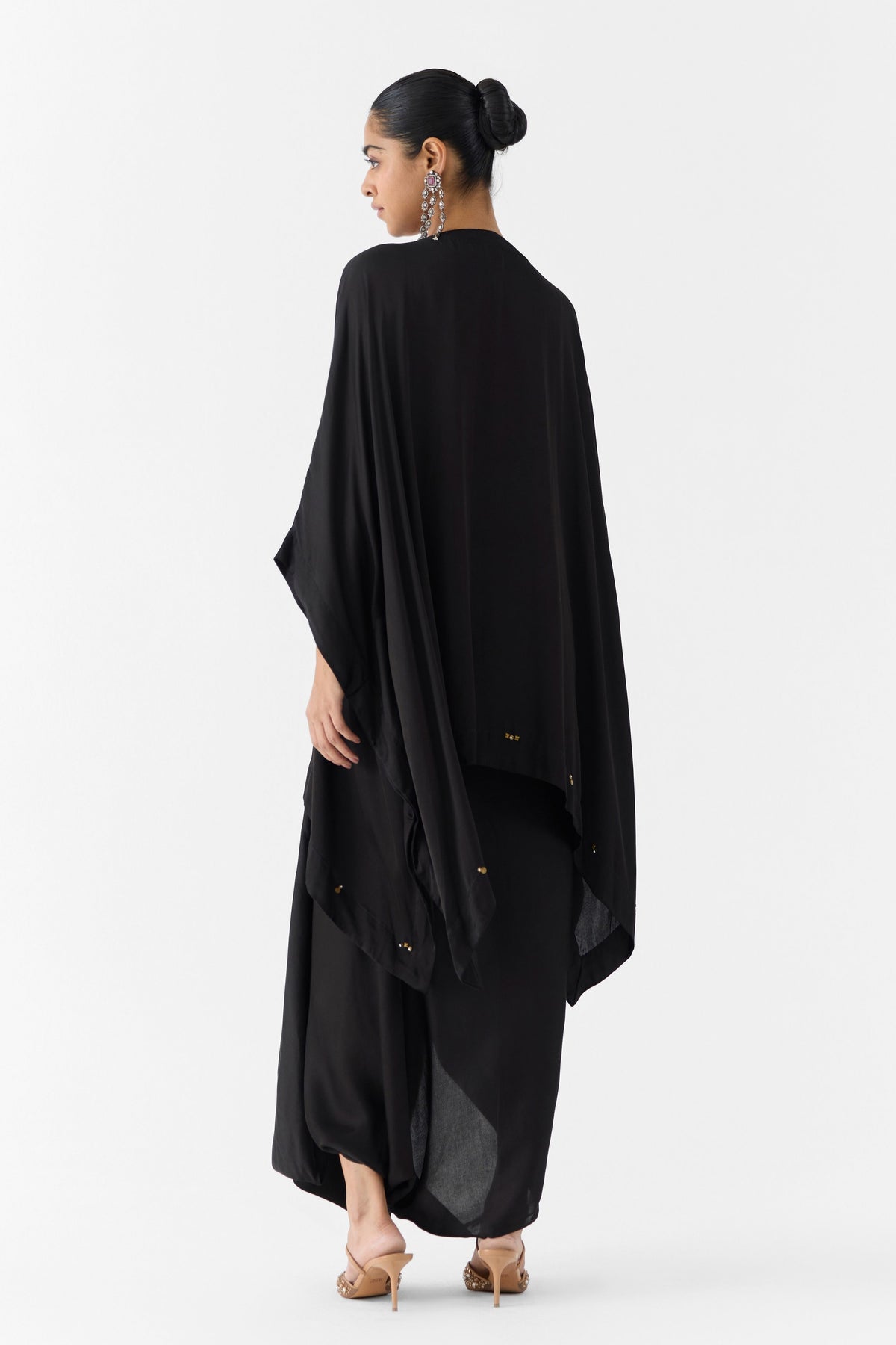 Onyx Embroidered Kaftan Set