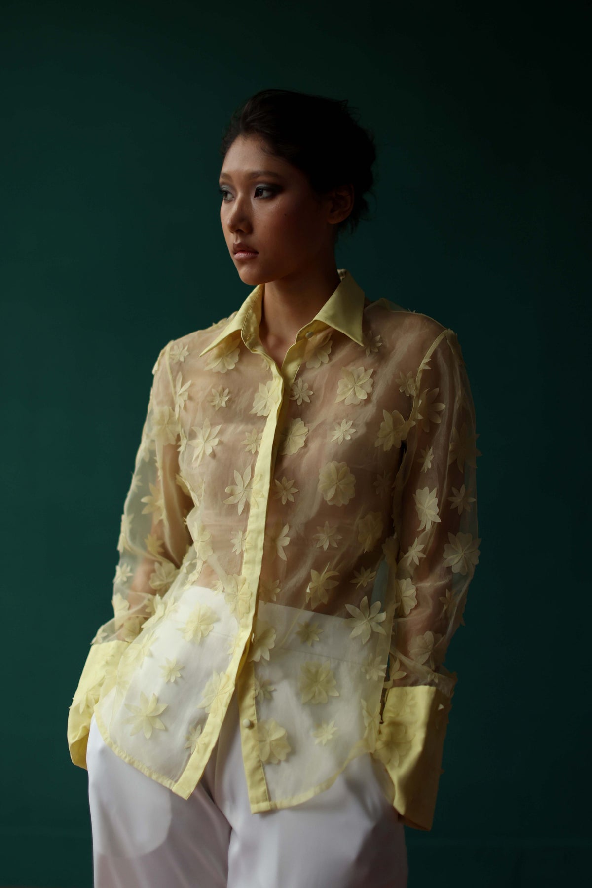 Lime Yellow Bloom Shirt