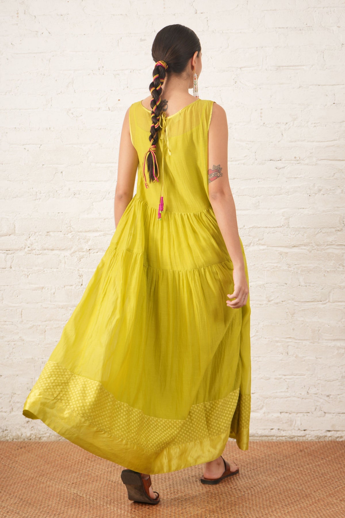 Lime Wildflower Dress