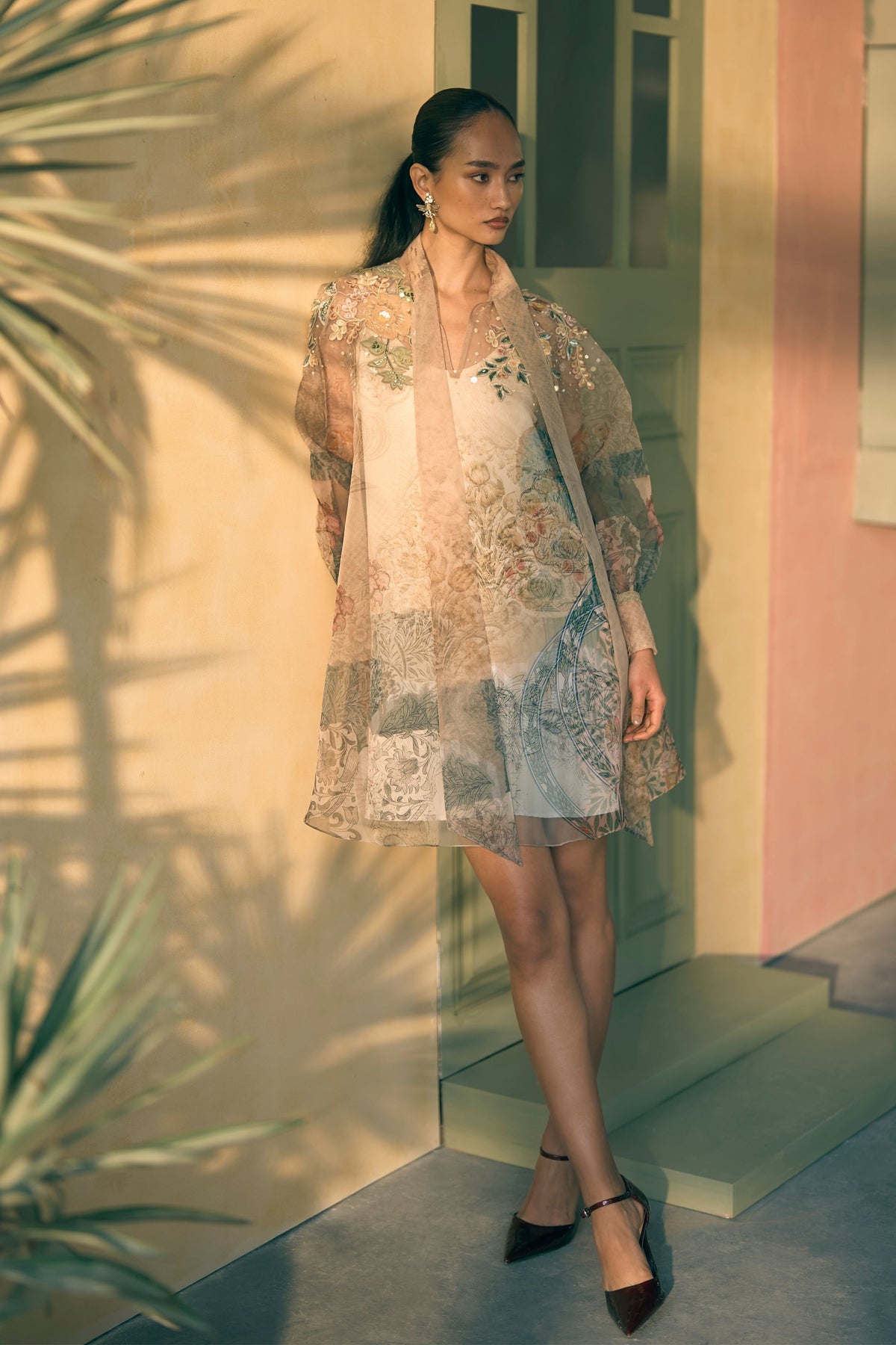 Porta Ochre Orchard Mini Dress
