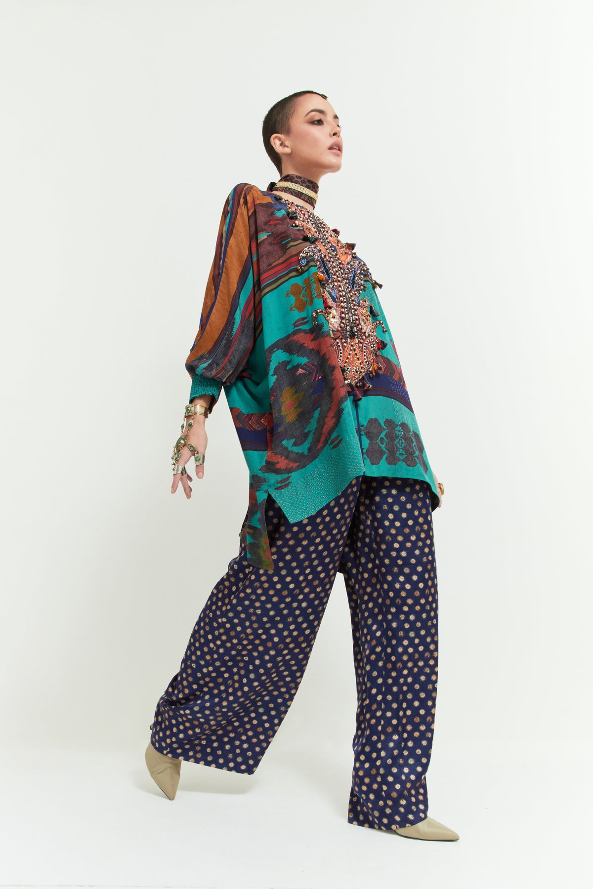 Kuru Trapeze Kurti Set