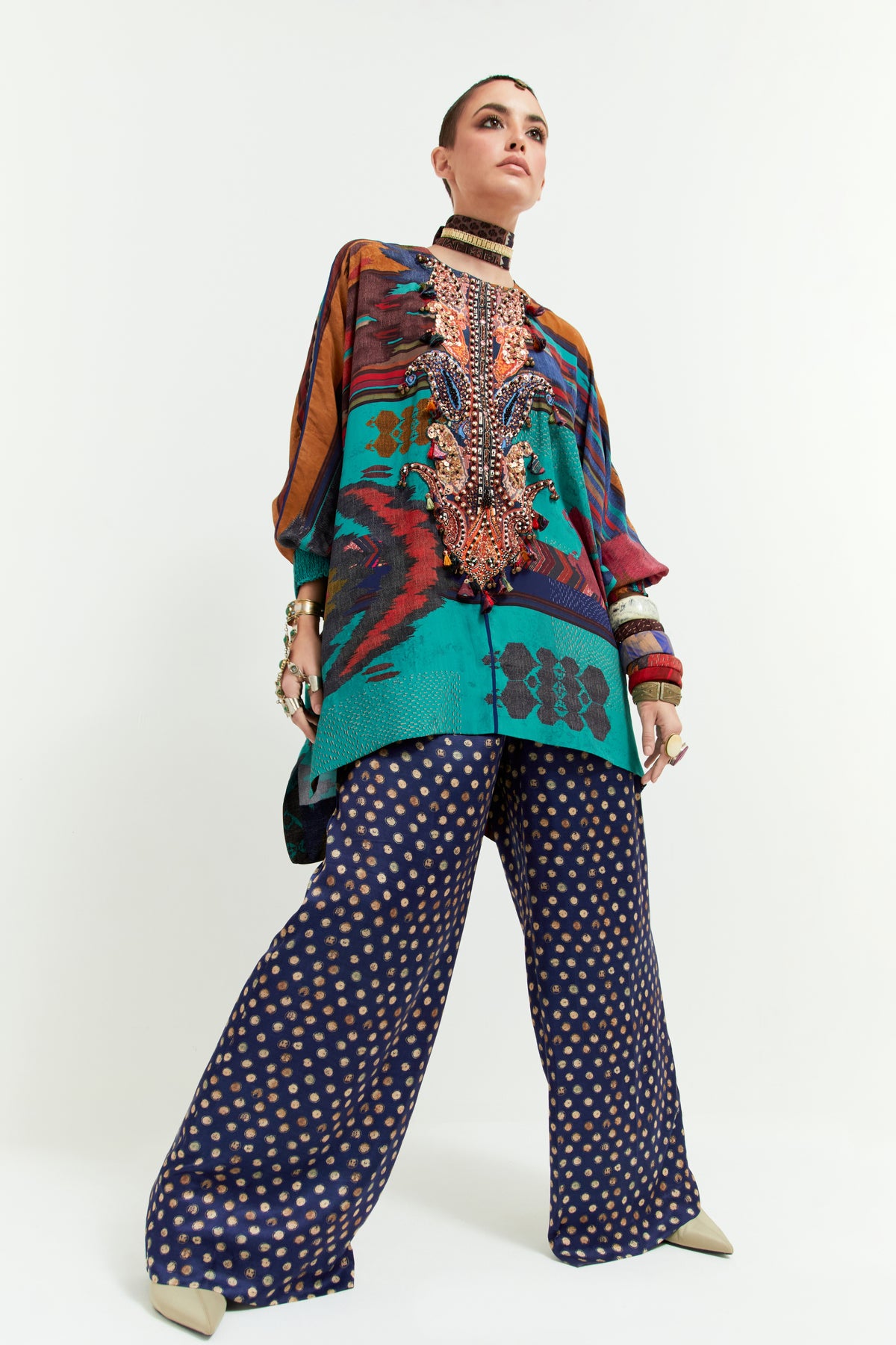 Kuru Trapeze Kurti Set