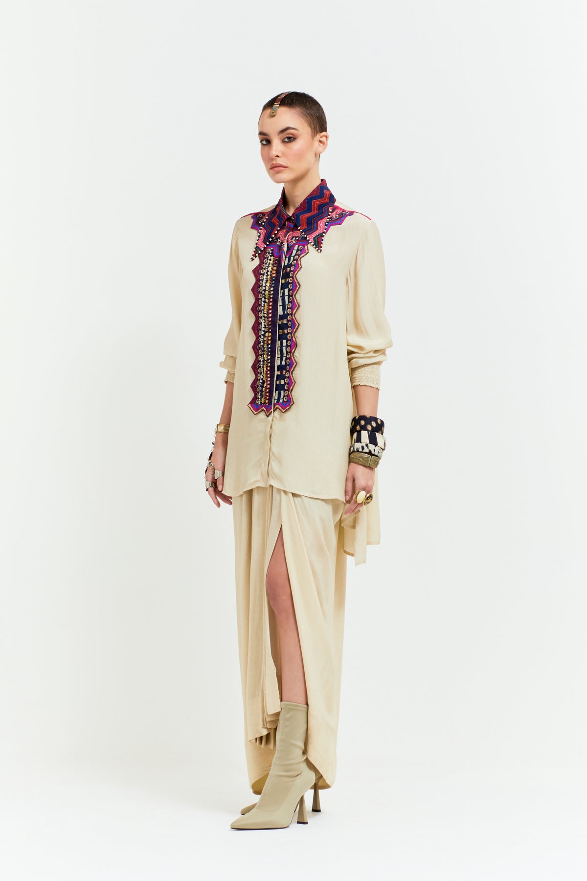 Atri Straight Shirt Set