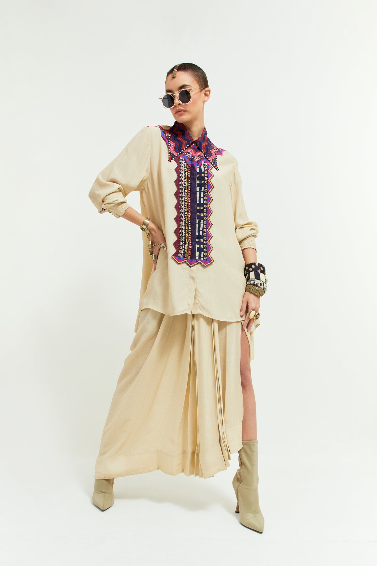 Atri Straight Shirt Set