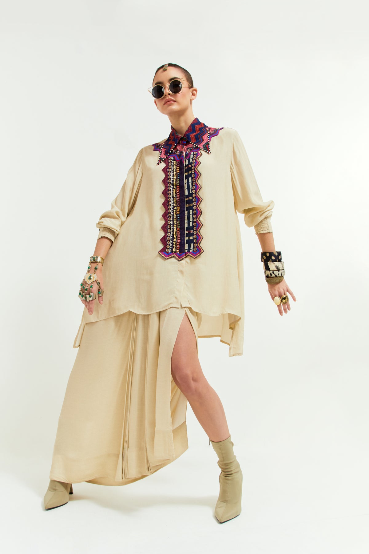Atri Straight Shirt Set