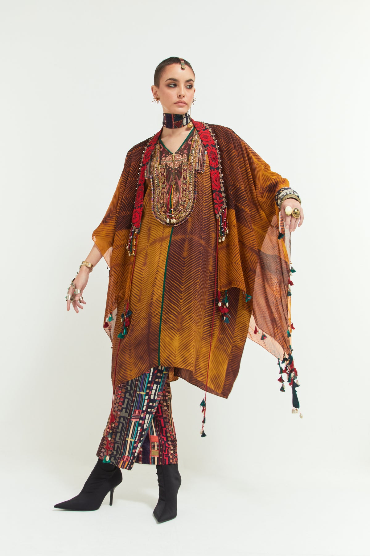 Veni Dupatta Jacket Set