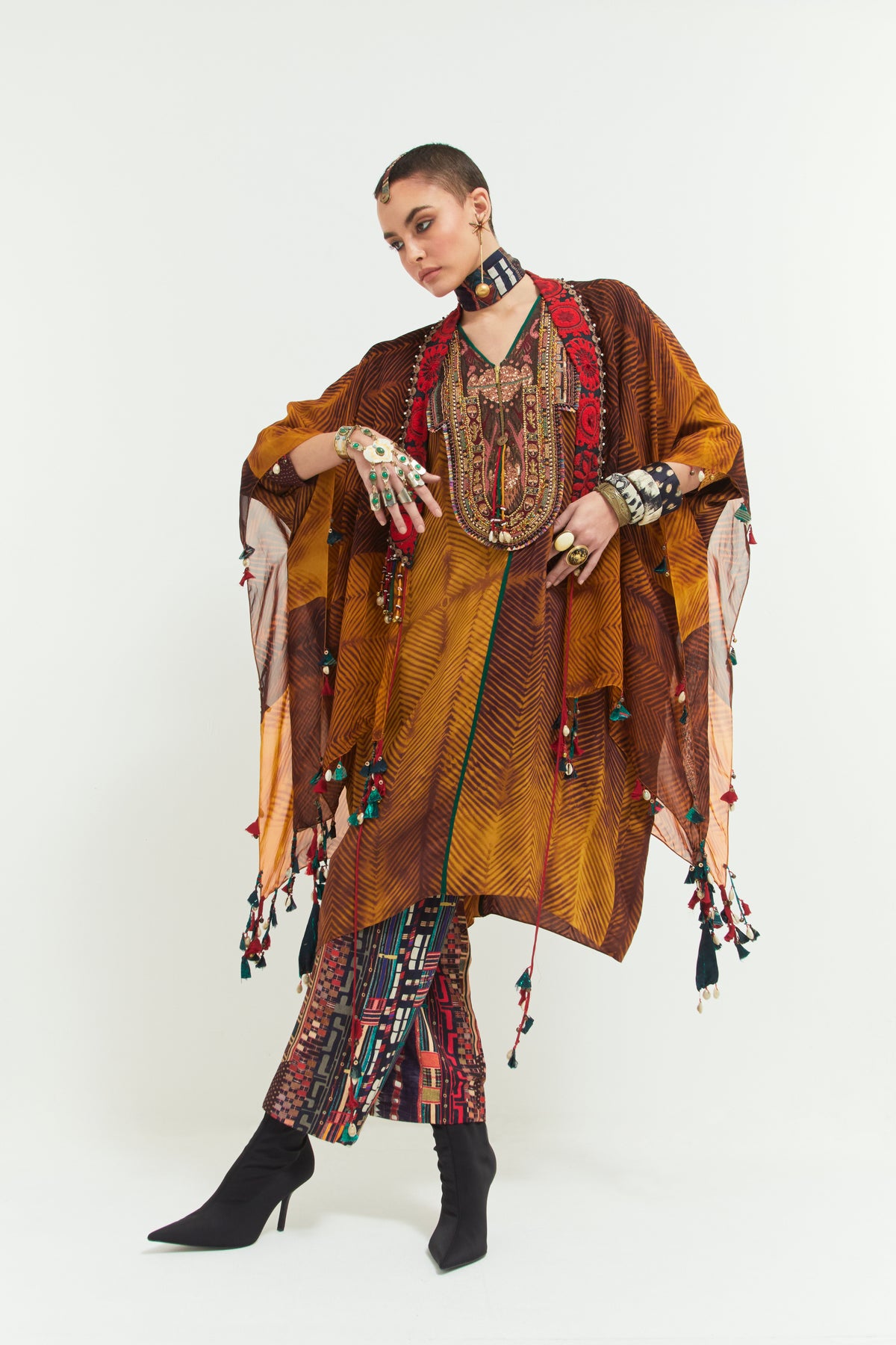 Veni Dupatta Jacket Set