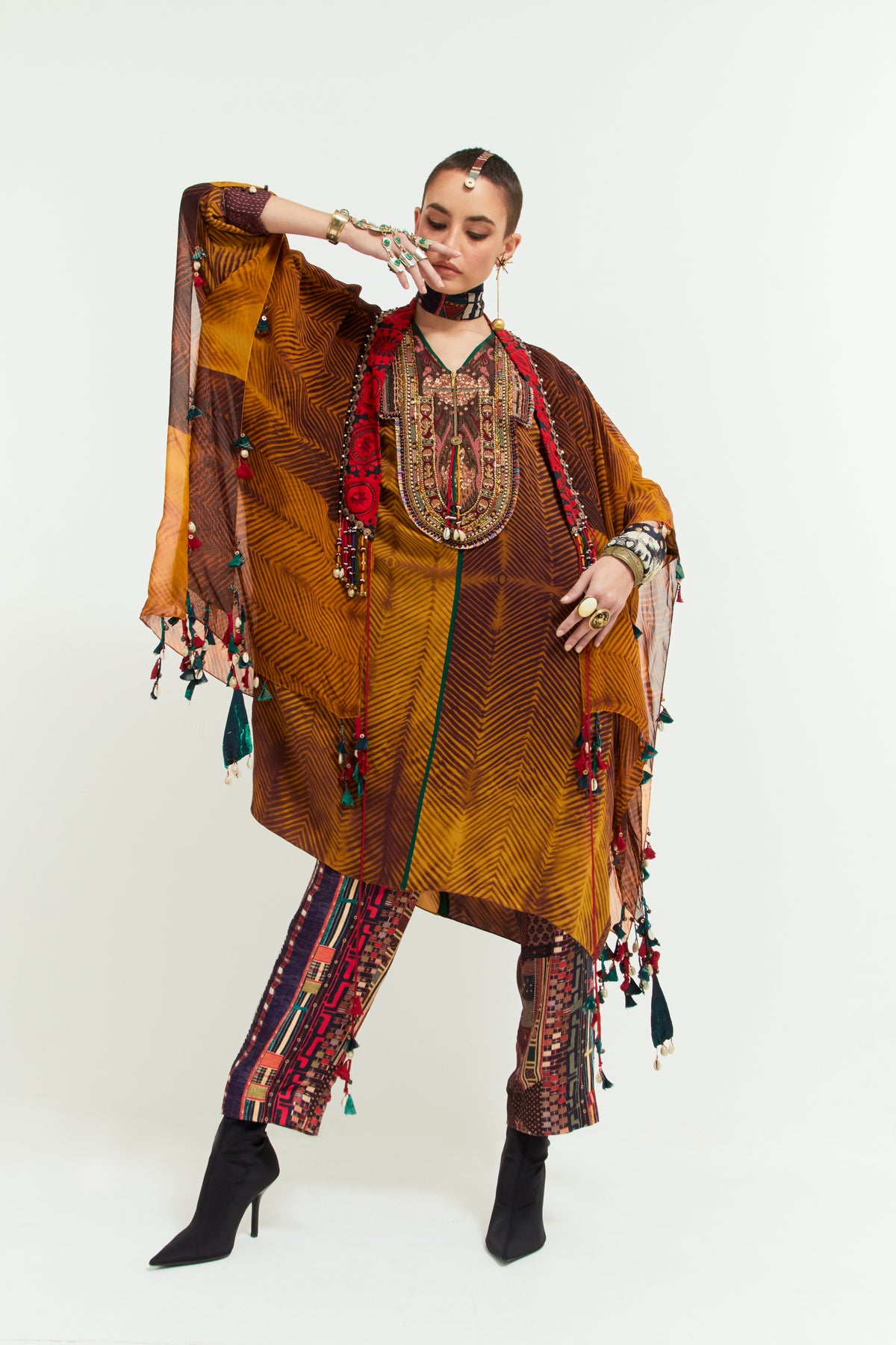 Veni Dupatta Jacket Set