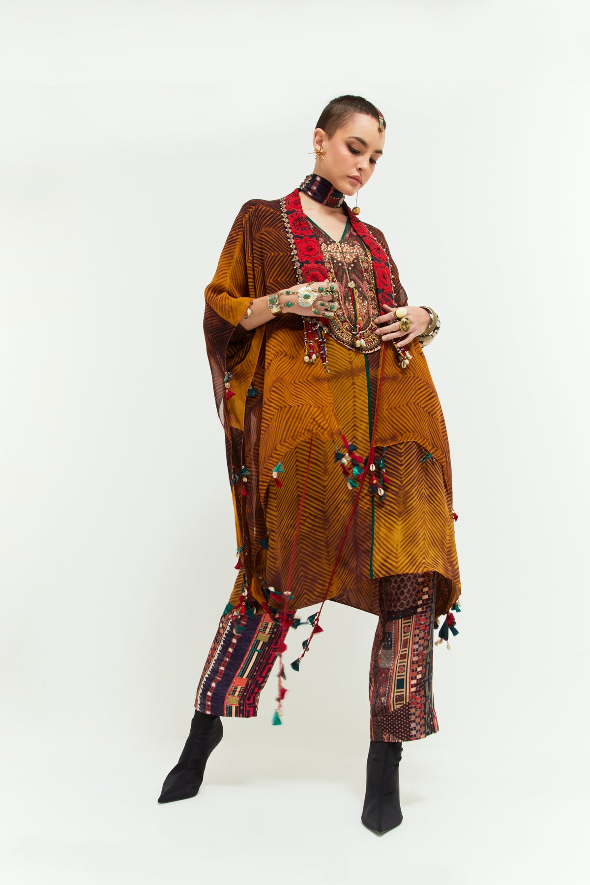 Veni Dupatta Jacket Set