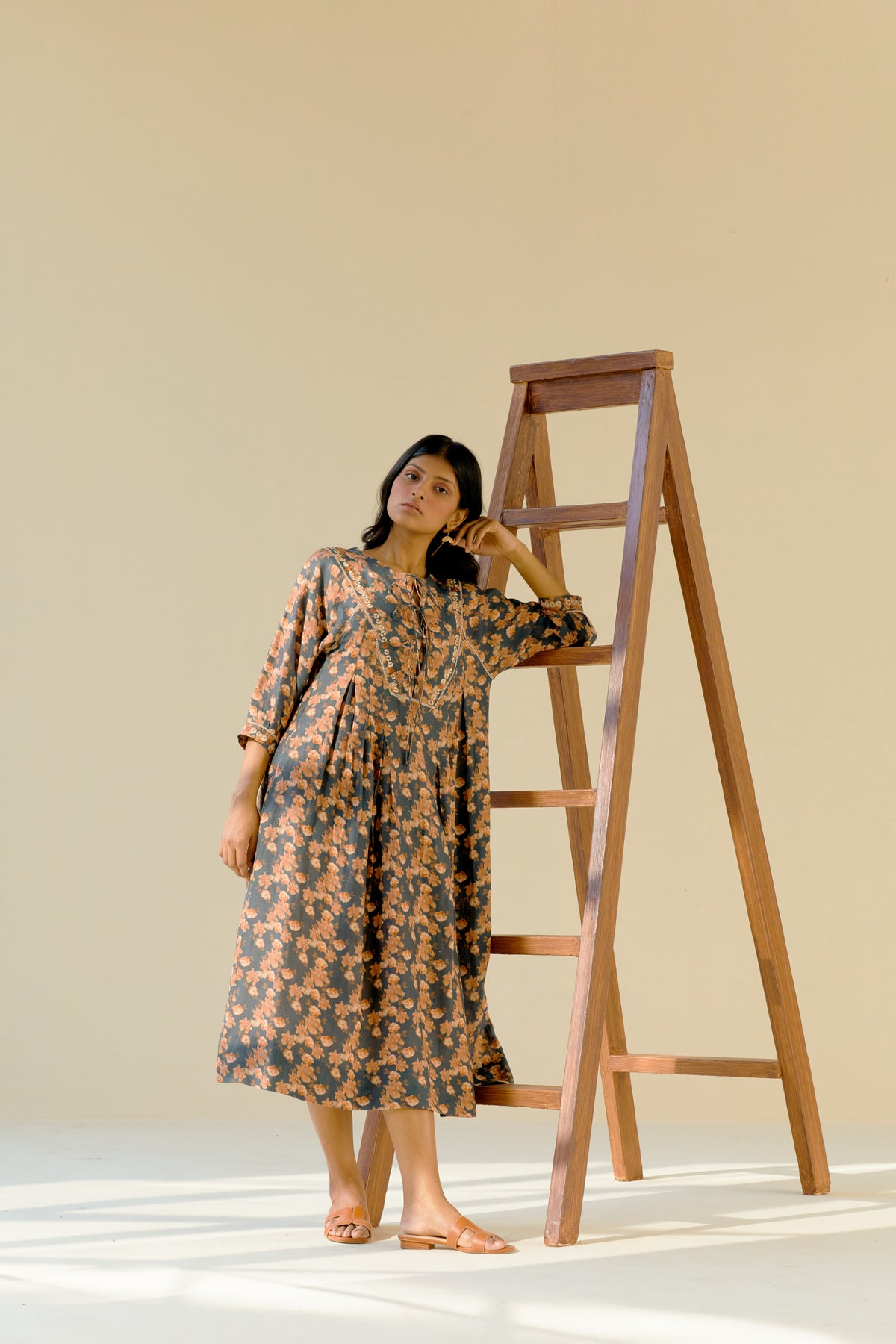 Norah pleated dress