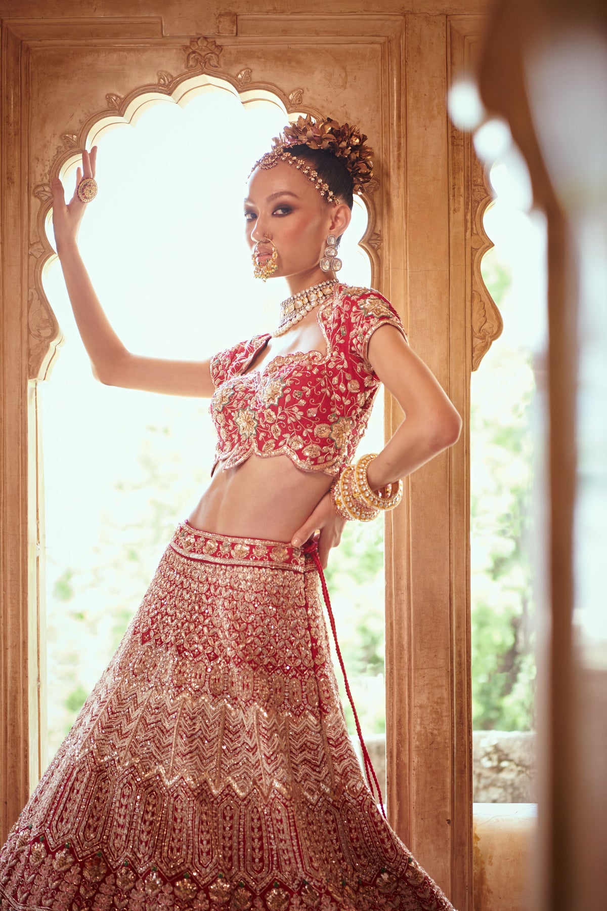 Dark Pink Bridal Lehenga