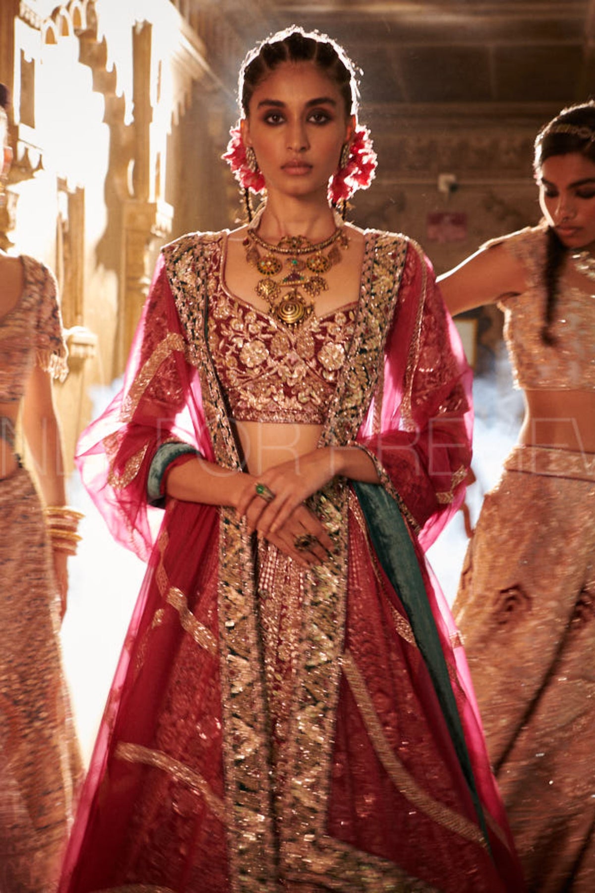 Mauve Pink Bridal Lehenga
