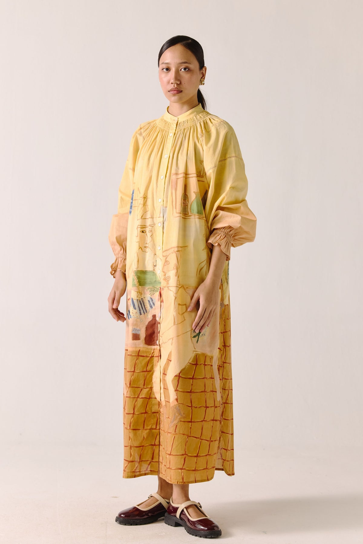 Fisherman A-line Long Dress