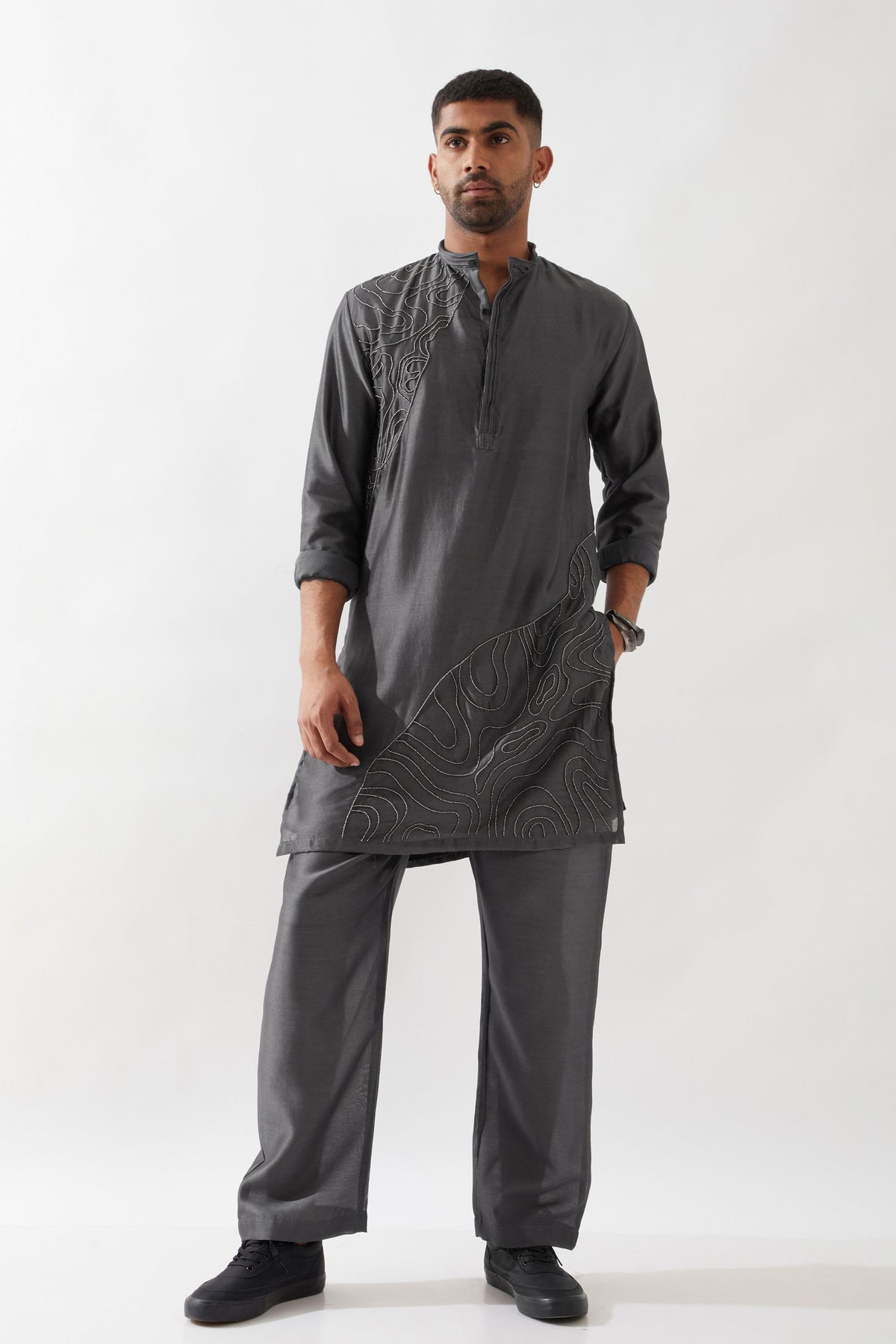 Abby Grey Kurta Set