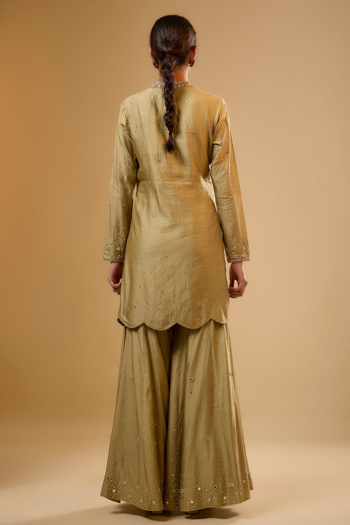 Light Green Sharara Set