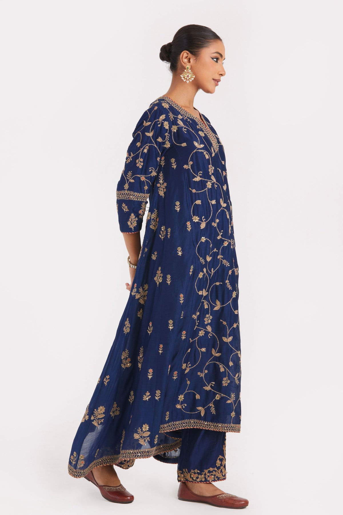 Prussian Blue Kurta Set