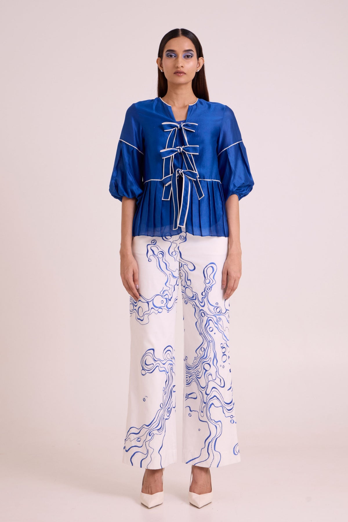 Mikel Blue Tides Co-ord Set