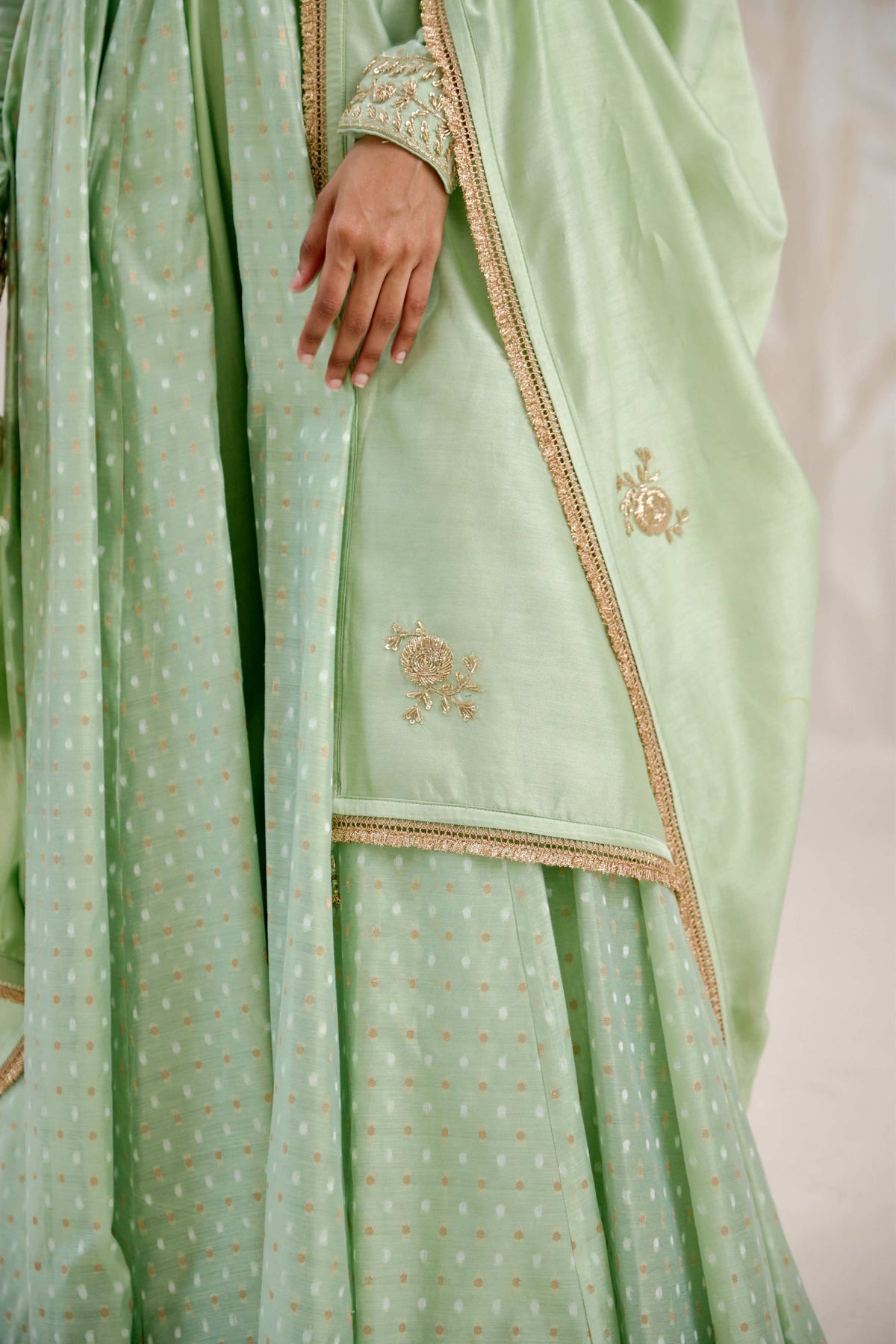 Sea Green Anarkali Set