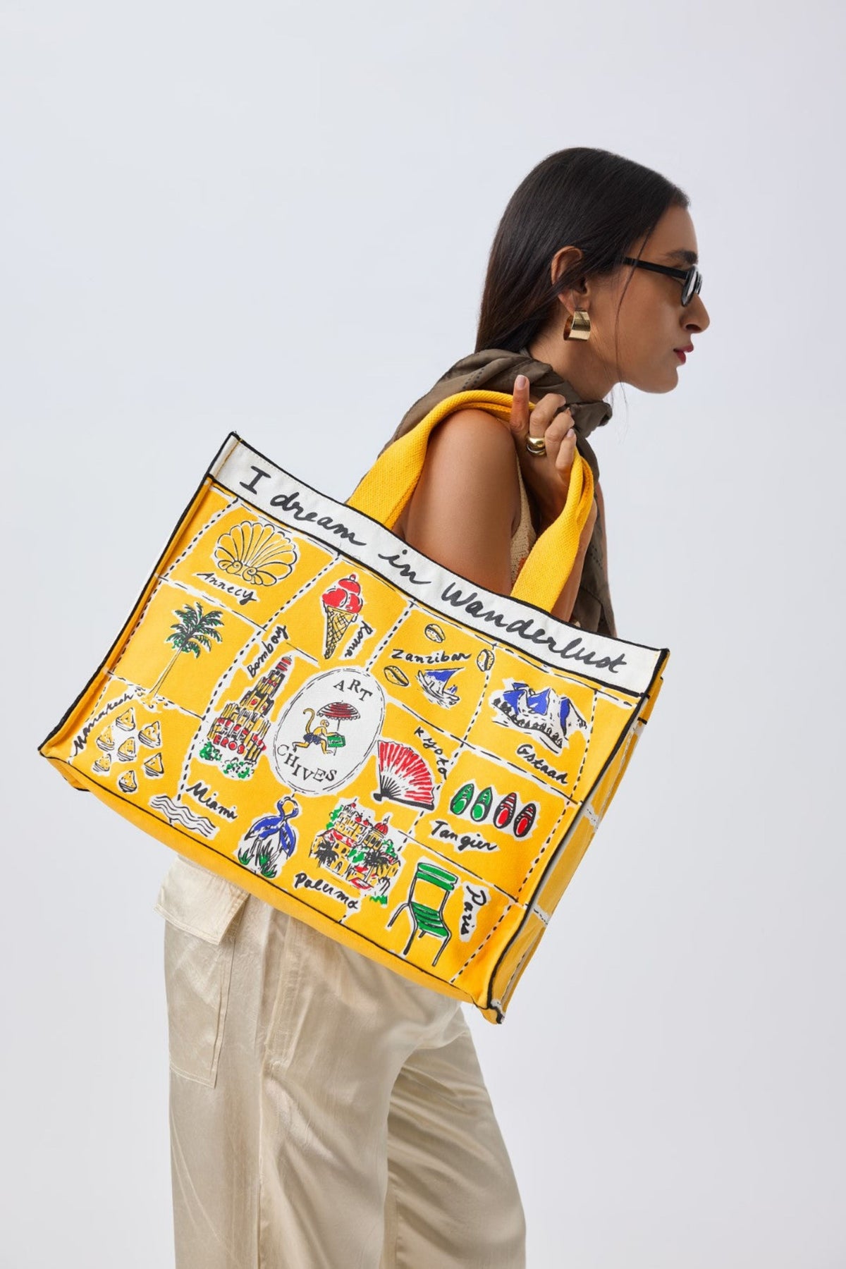The Wanderlust in Yellow Bag