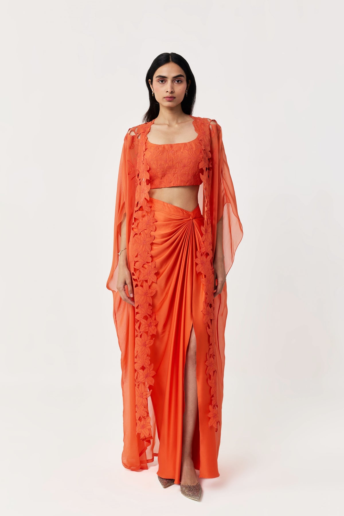 Wild Lily Orange Cape Set