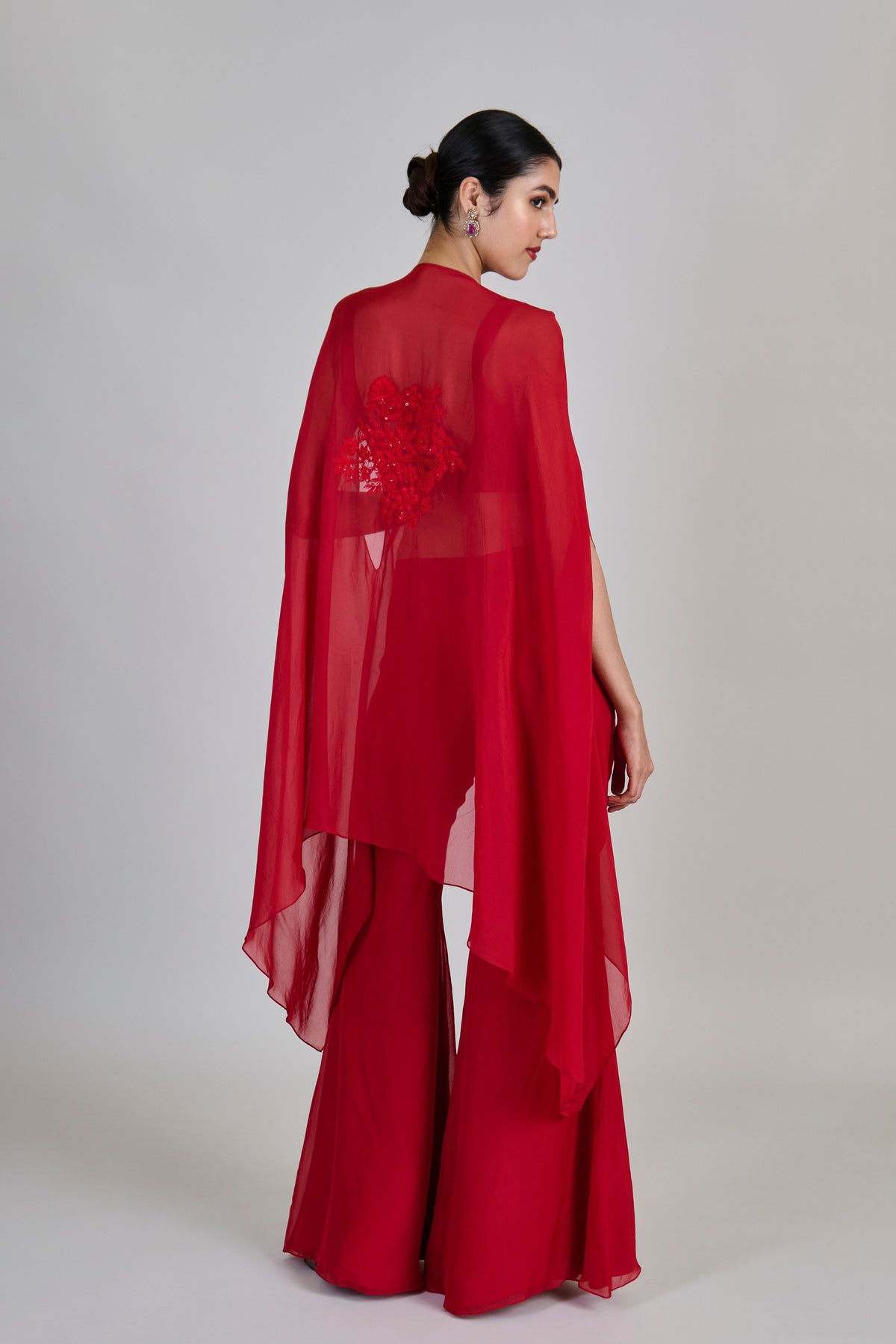 Aurea Red Cape Set