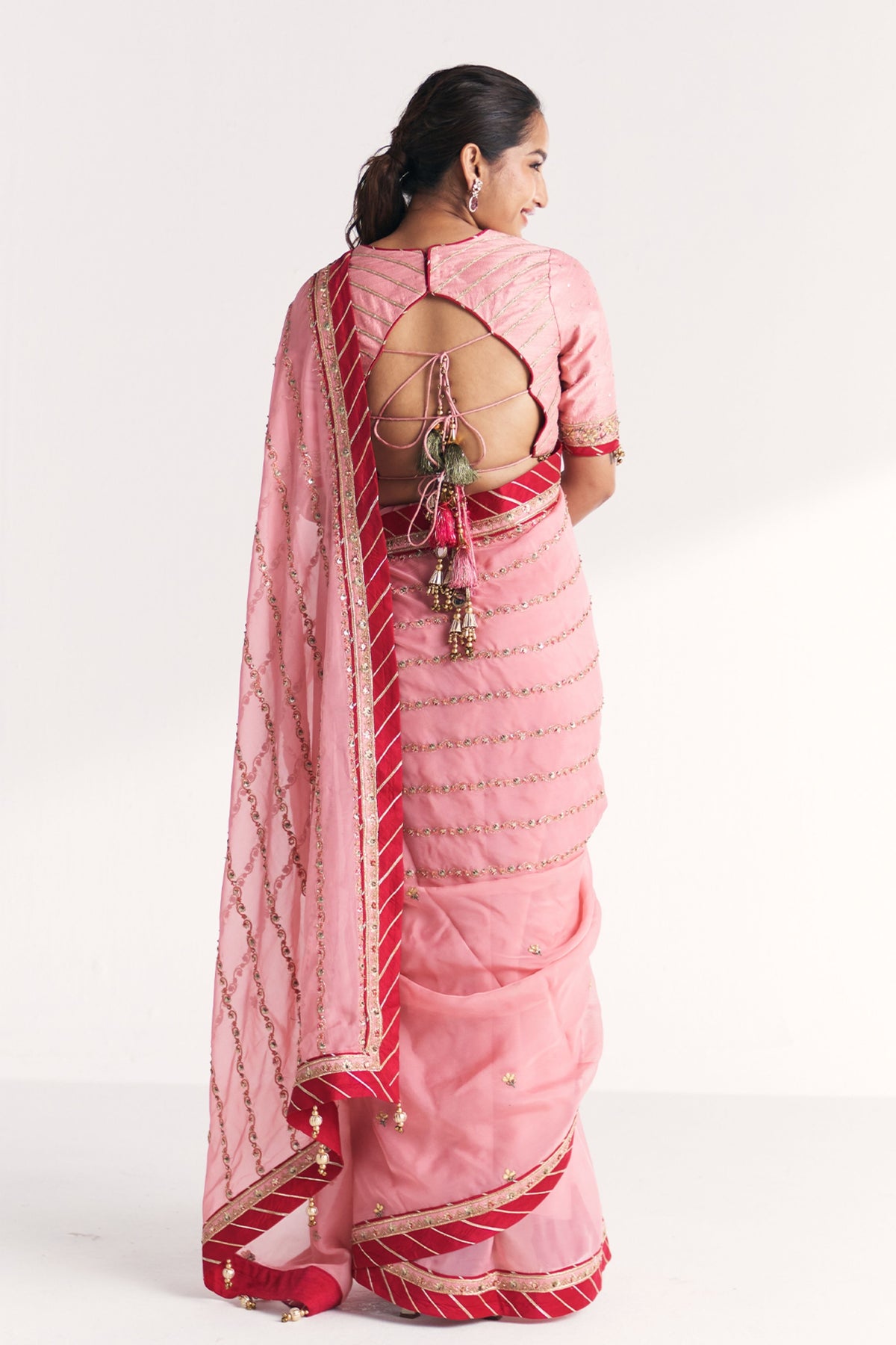 Mahek Light Pink Saree