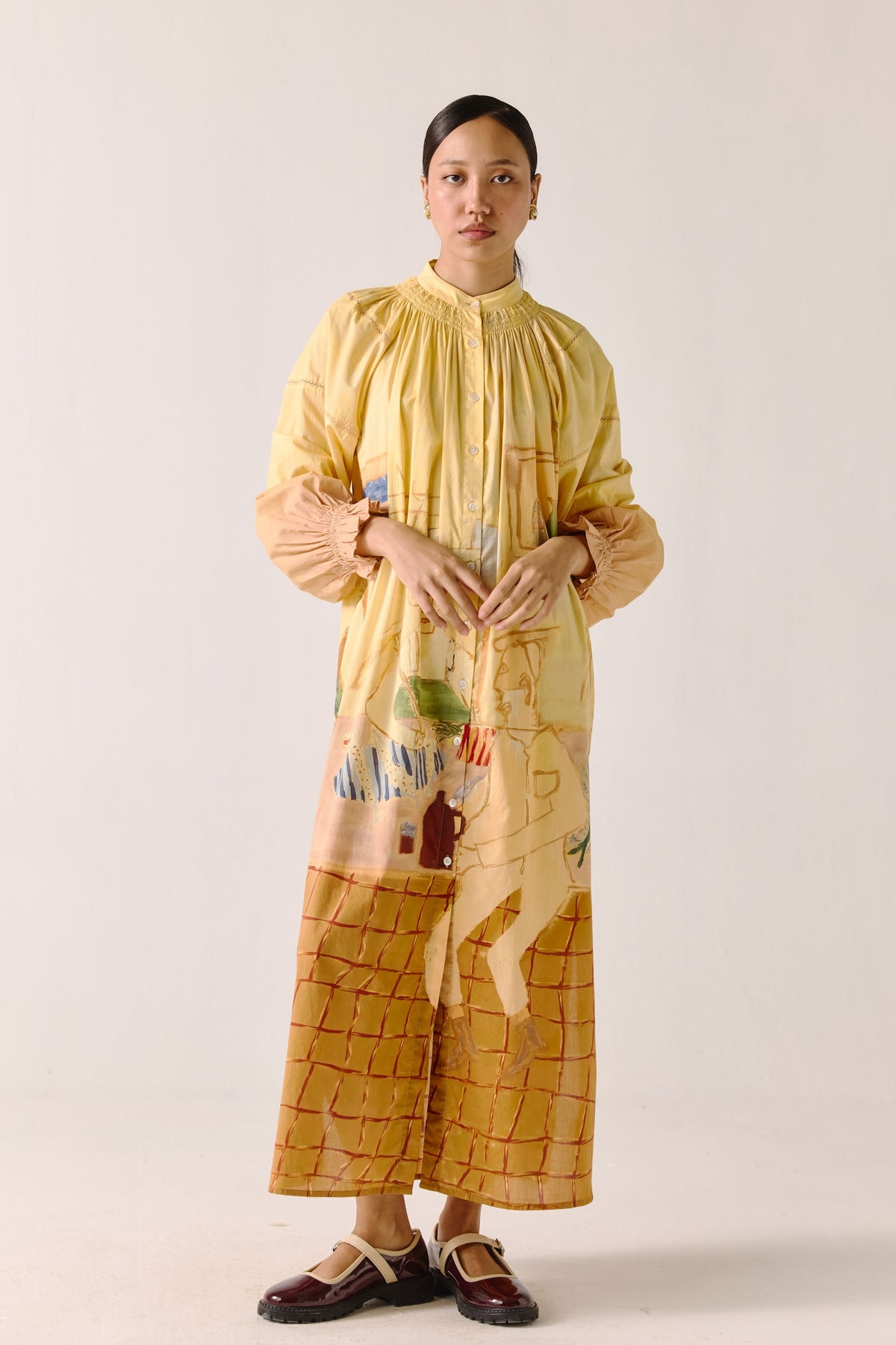 Fisherman A-line Long Dress