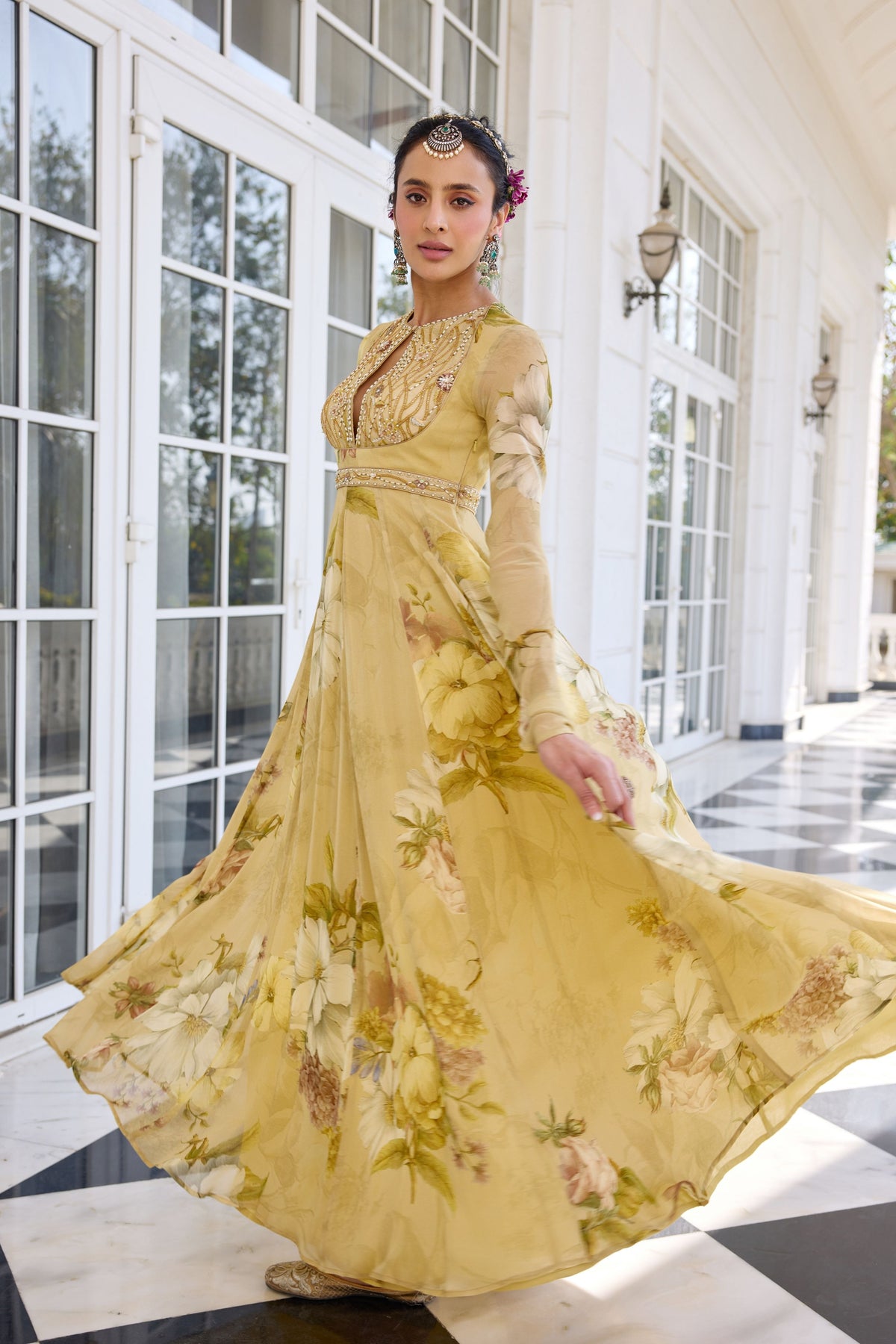 Tarini Floral Anarkali Set