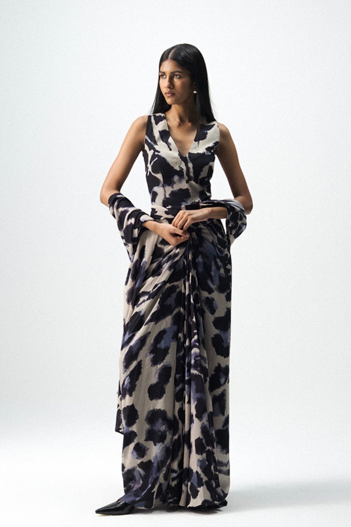 Samburu Draped Saree Set