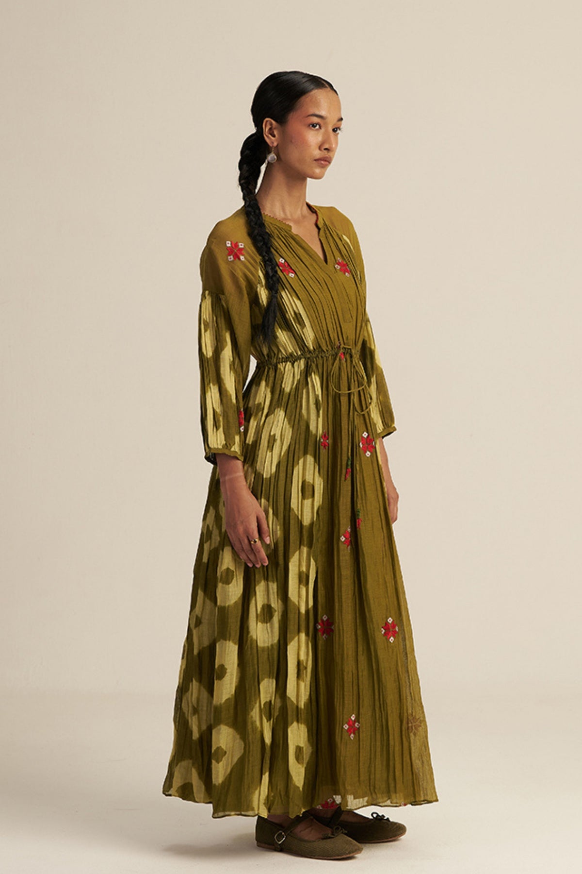 Embroidered Eri Dress