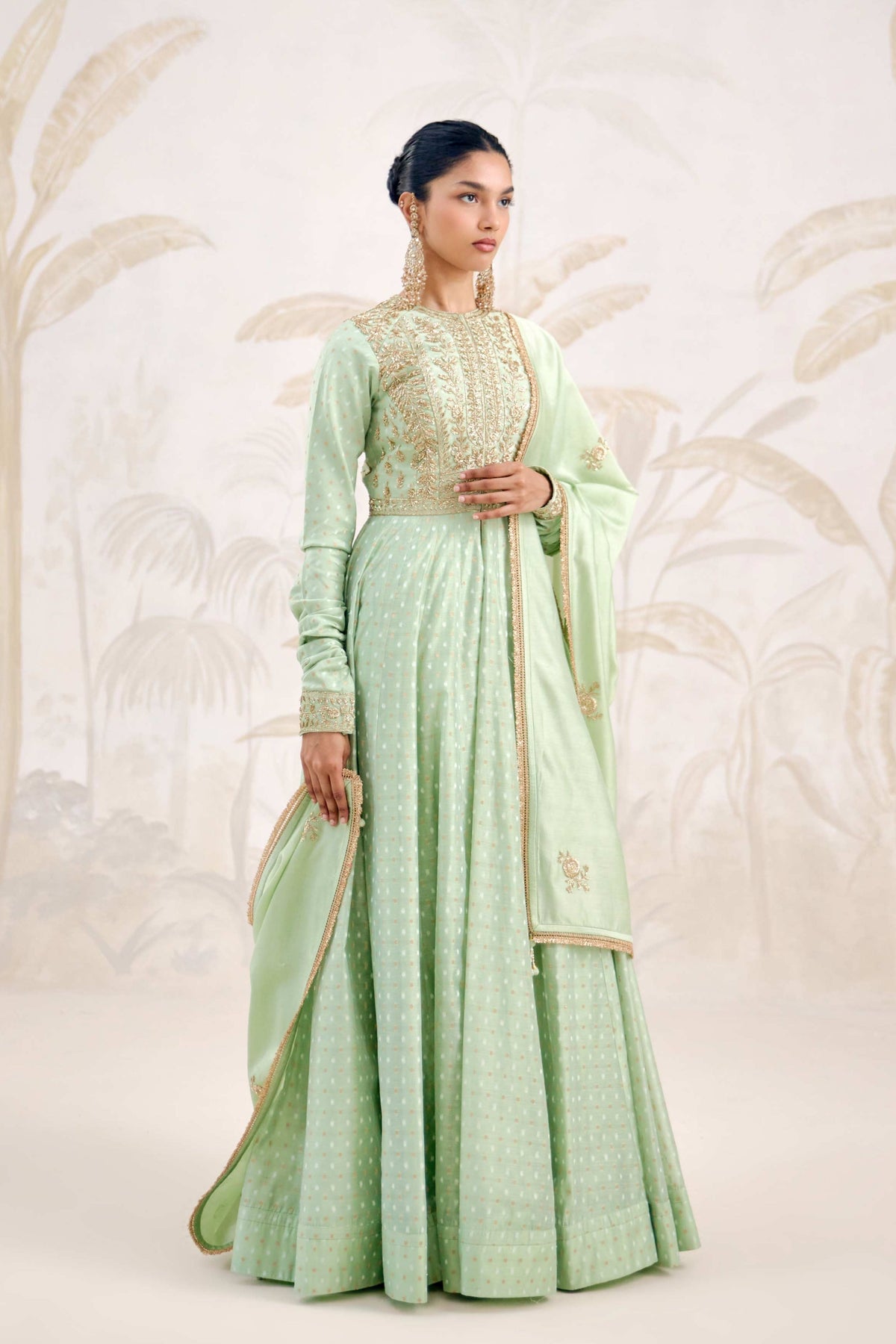 Sea Green Anarkali Set