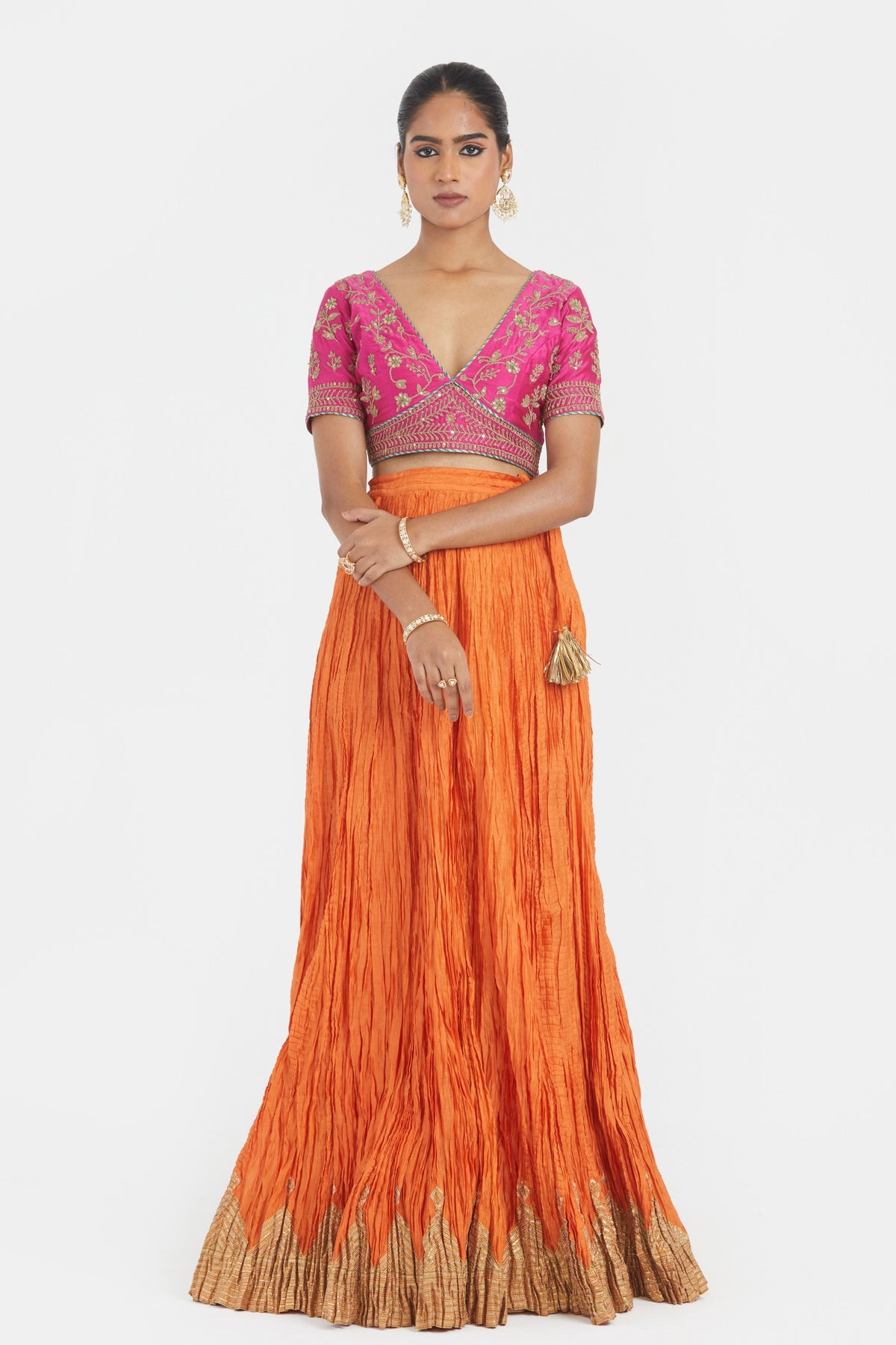 Fuchsia Lehenga Set