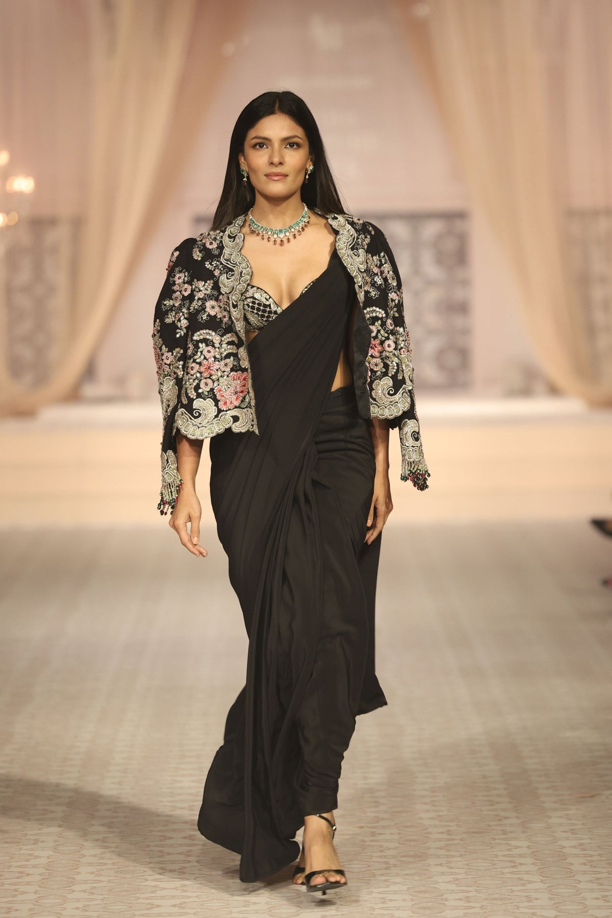 Niva Saree & Jacket Set
