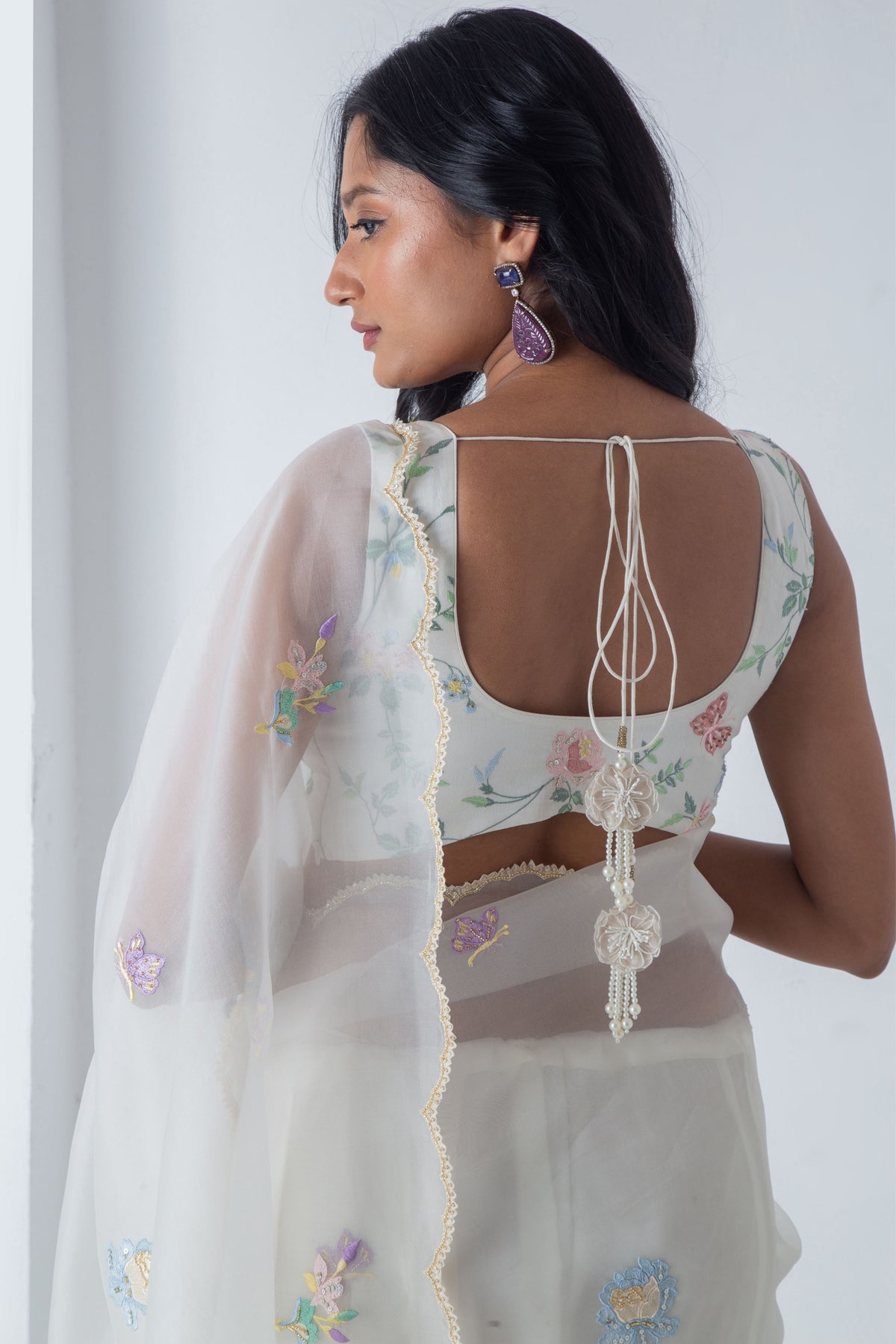 Ivory Kahlei Saree Set