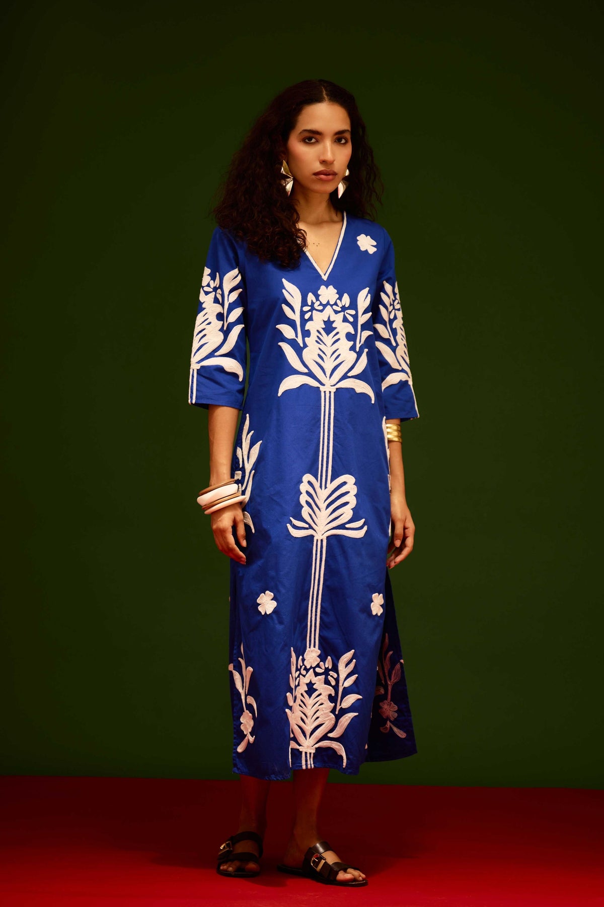 Ivory Tulip Blue Dress