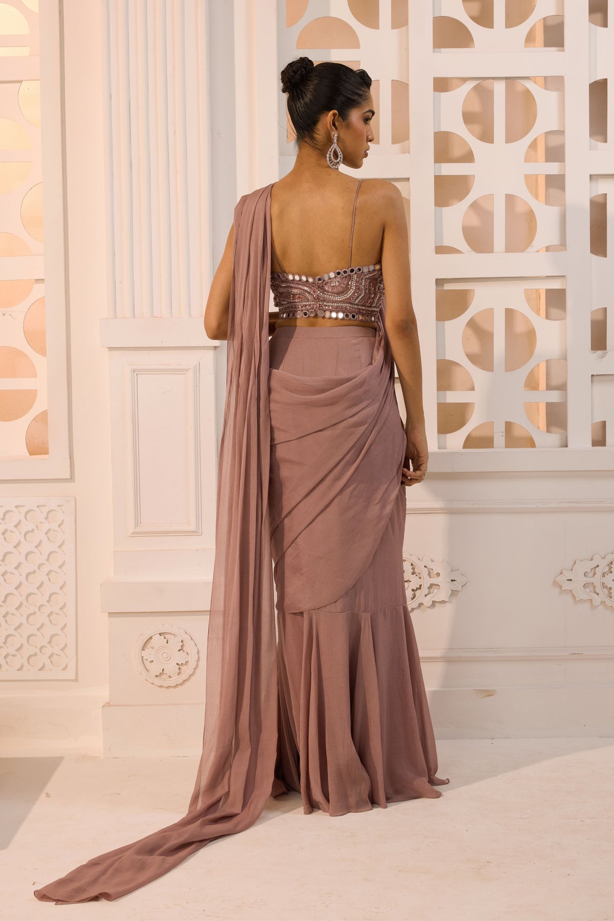 Ezra Draped Saree Set