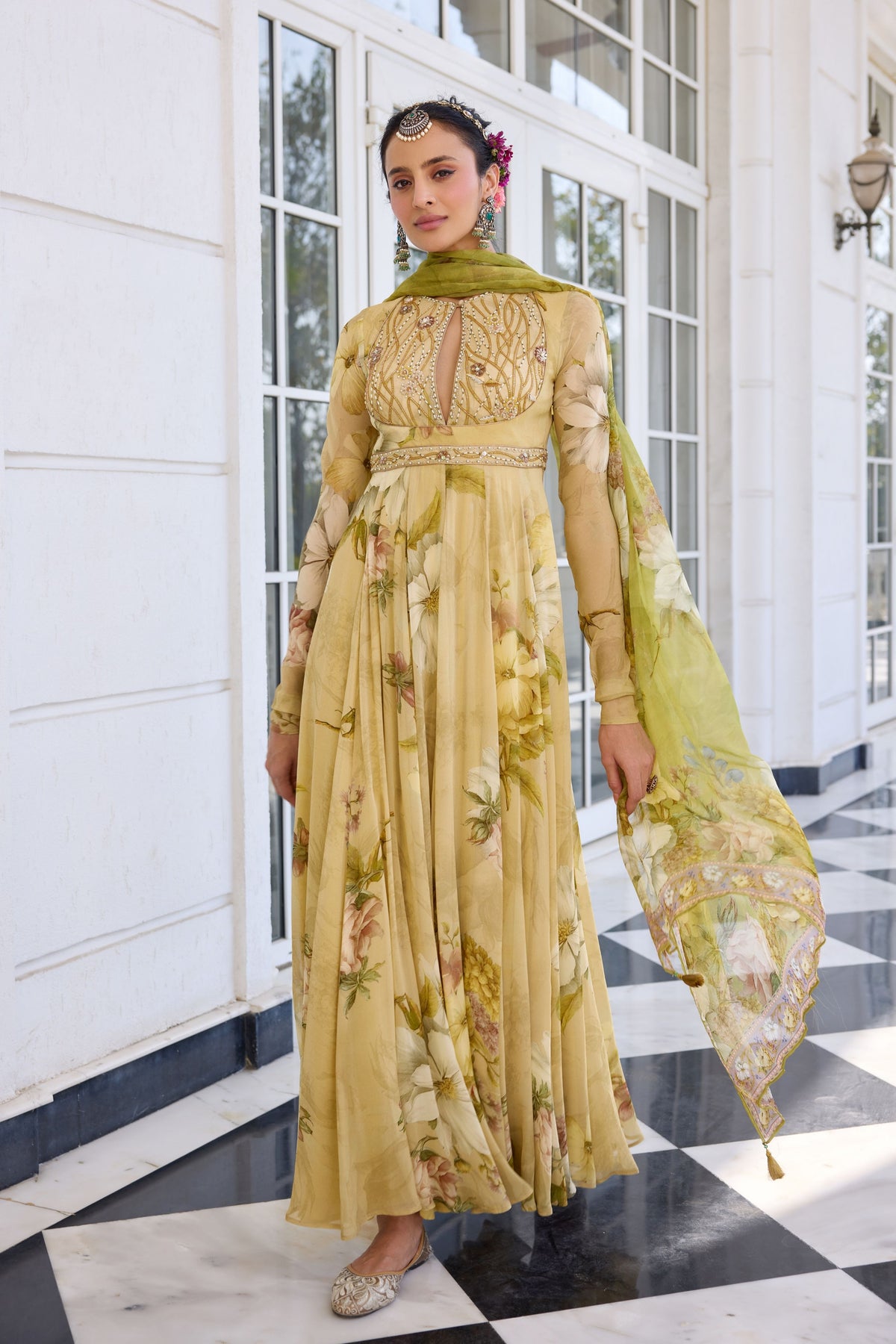 Tarini Floral Anarkali Set